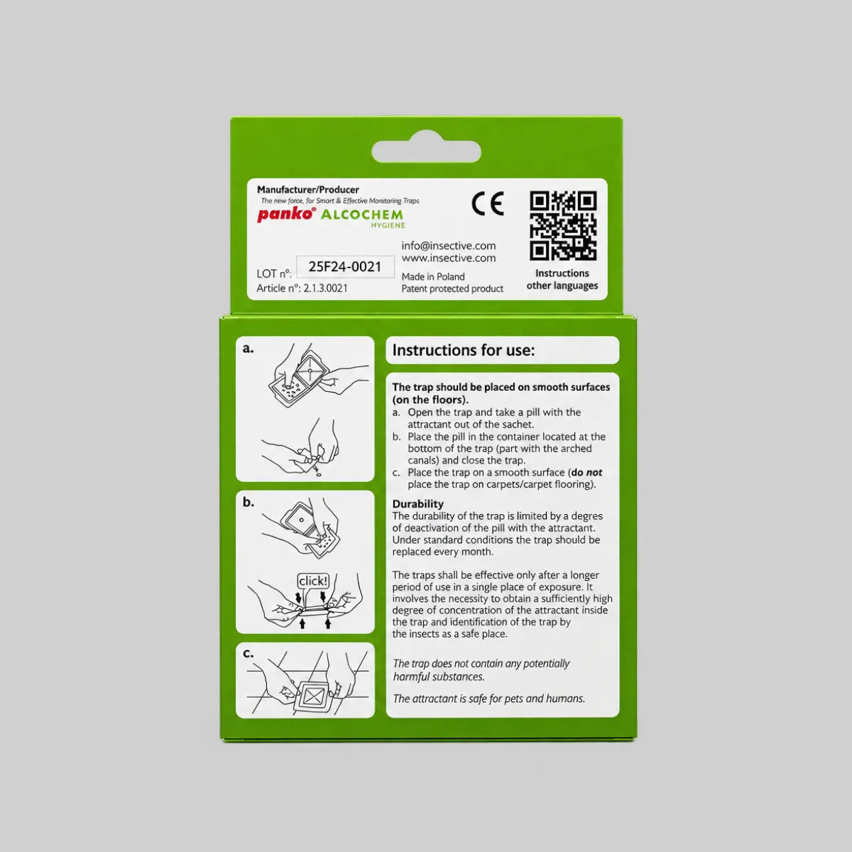 Pack of Traps for Silverfish
