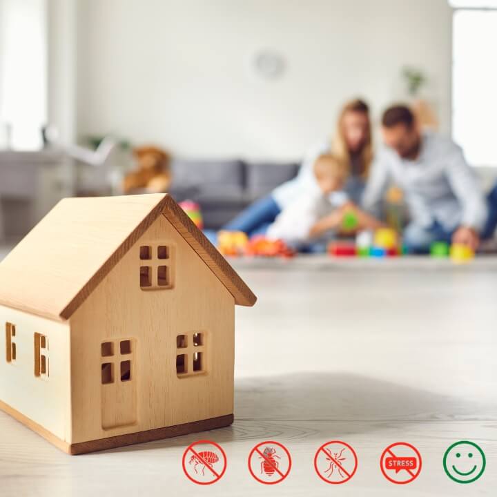 casa com familia sem pragas