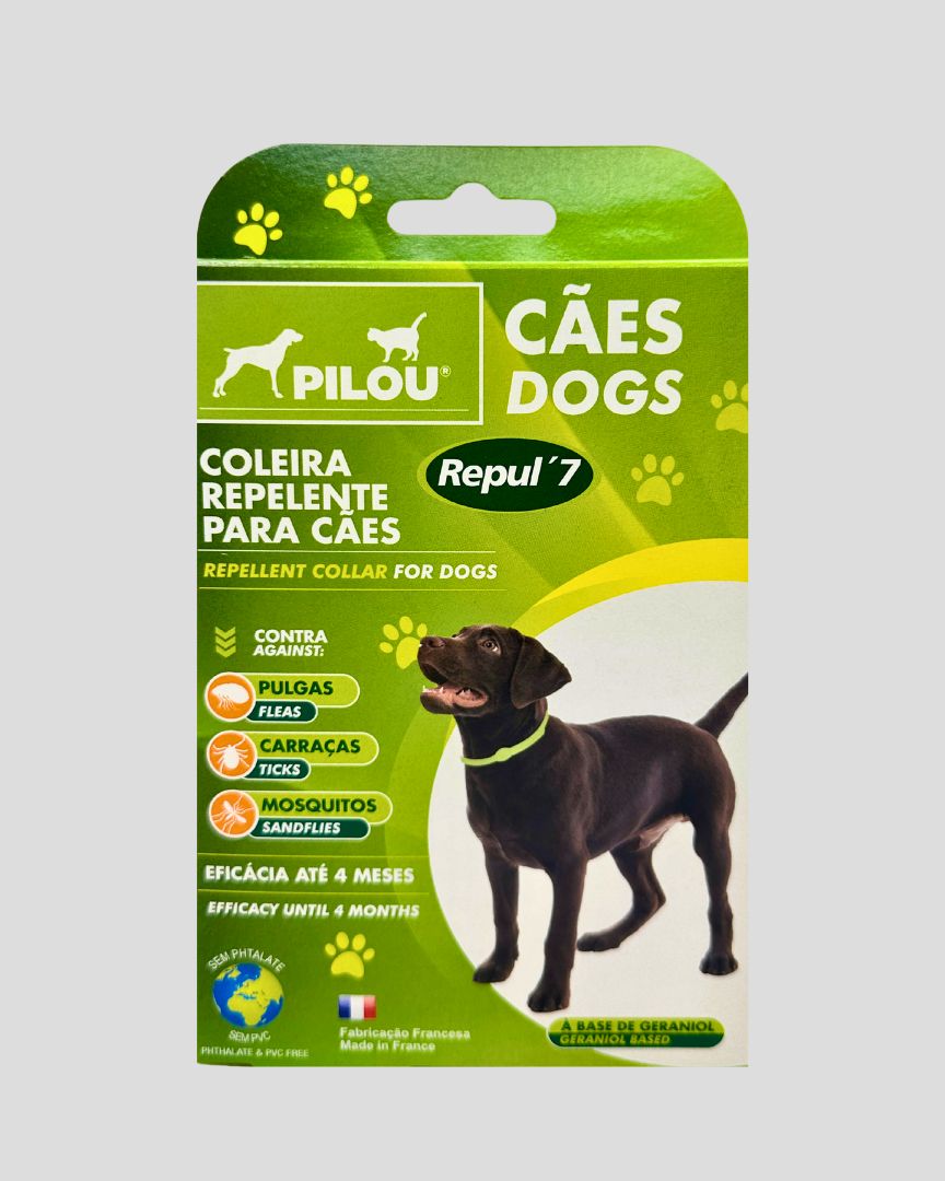 Coleira Repelente Para CÃO | Contra Pulgas, Carraças e Mosquitos