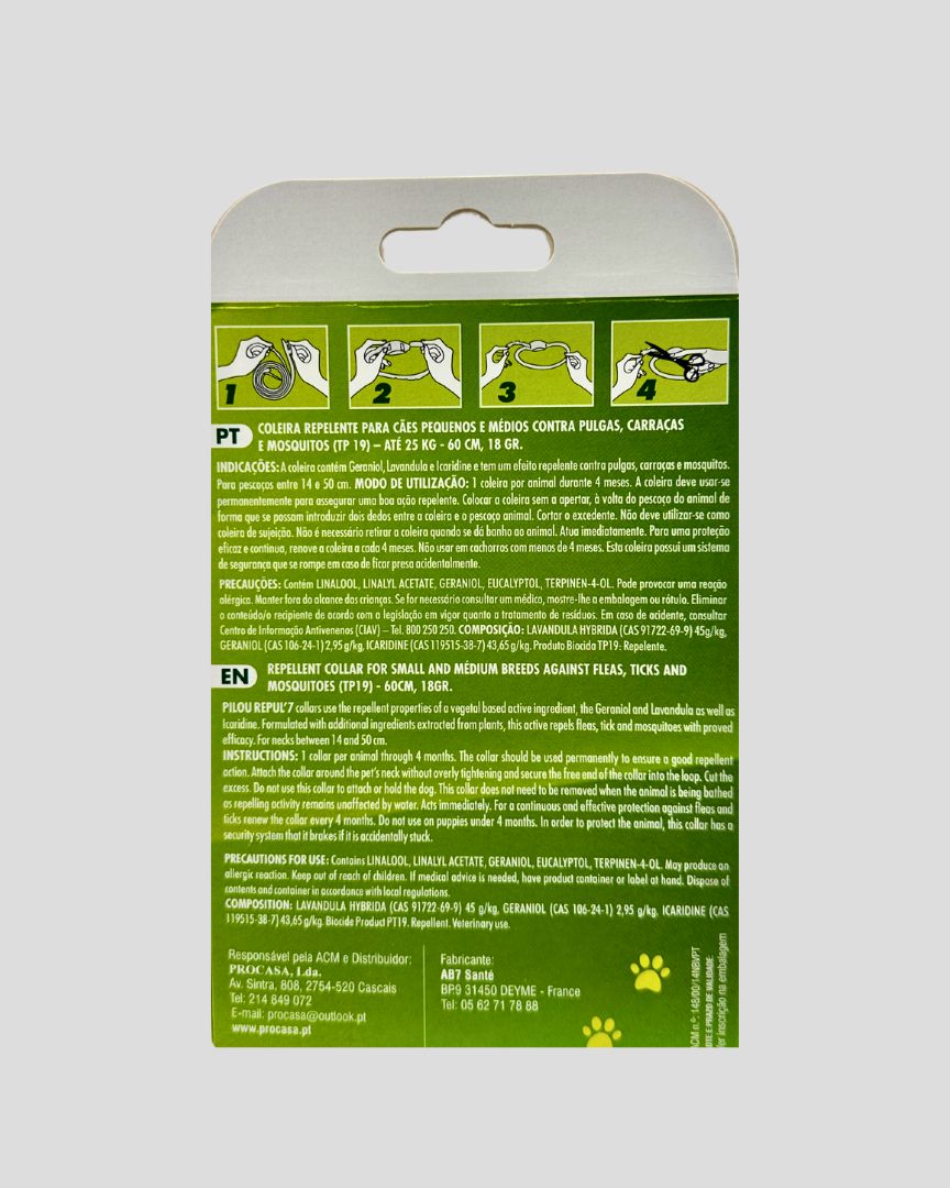 Coleira Repelente Para CÃO | Contra Pulgas, Carraças e Mosquitos