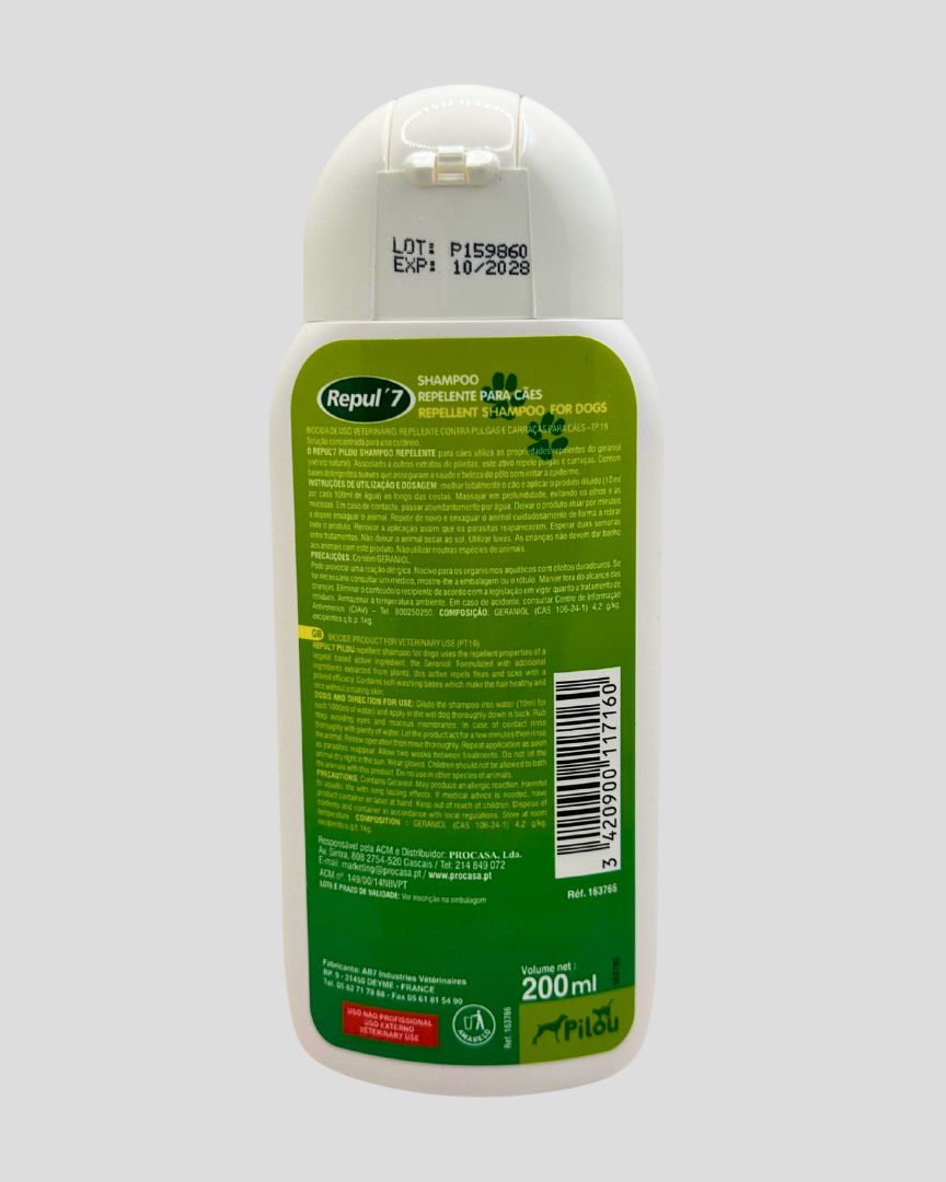 shampoo anti carraças