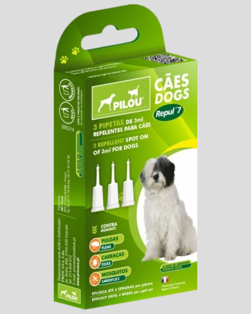 pipetas pulgas cães