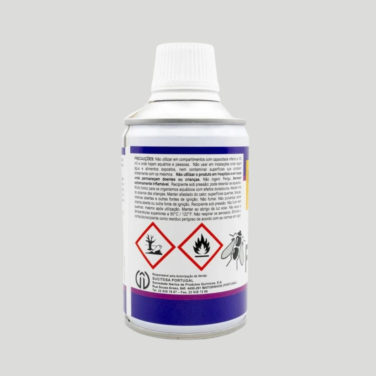 Precauções do spray inseticida contra moscas
