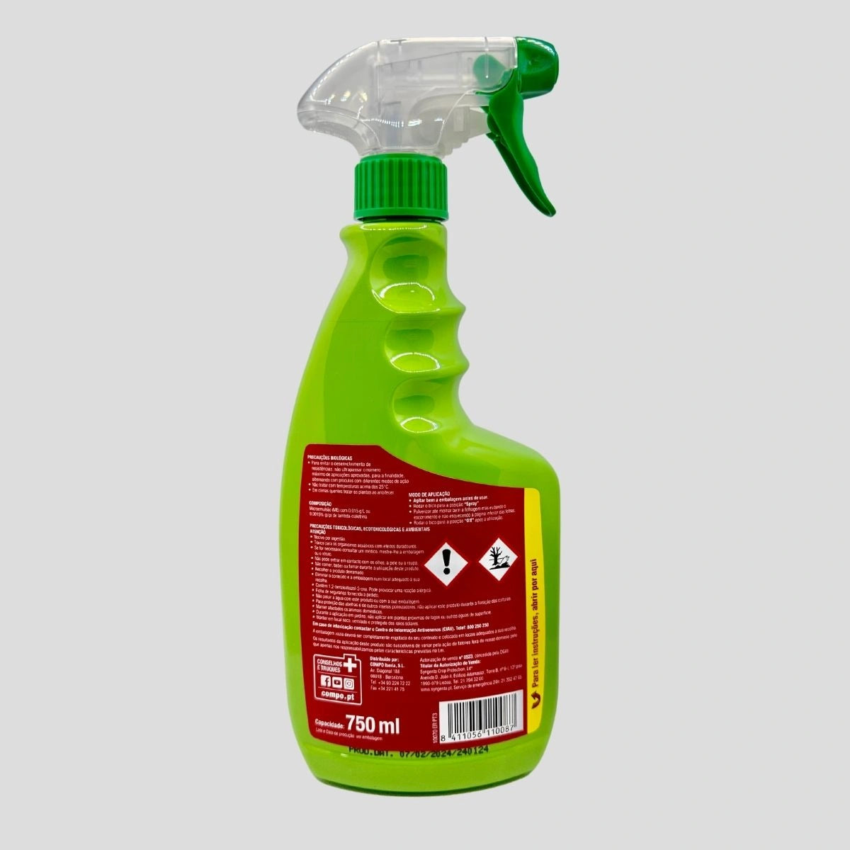 Inseticida 750ml contra insetos nas plantas
