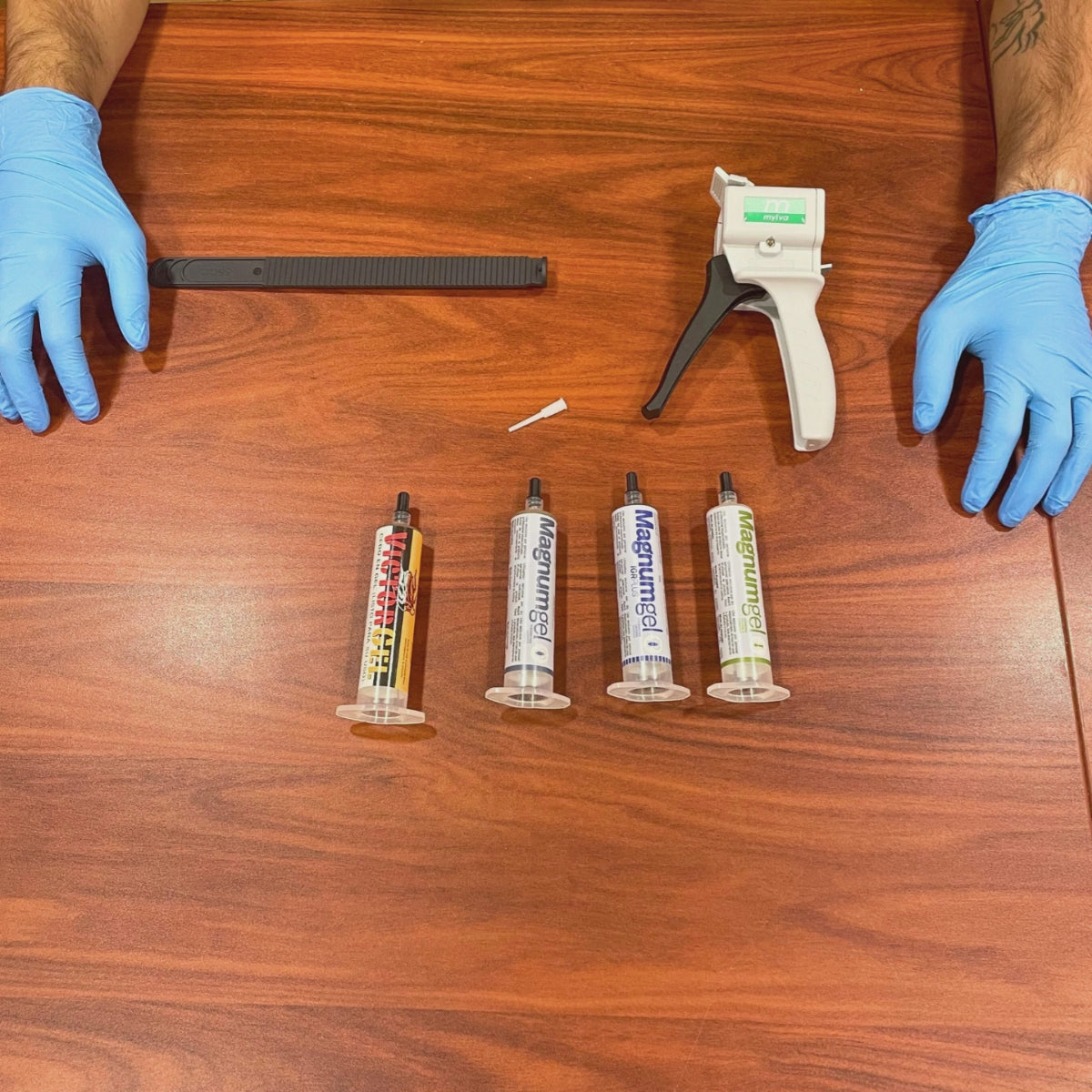 Aplicação de gel inseticida profissional