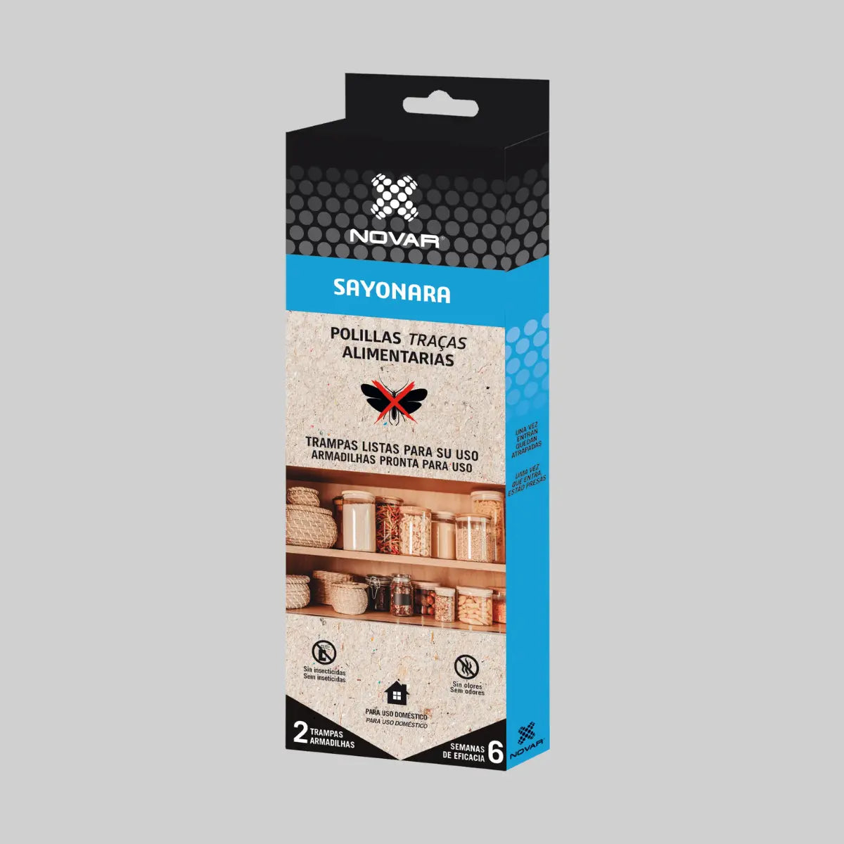traças alimentares armadilha