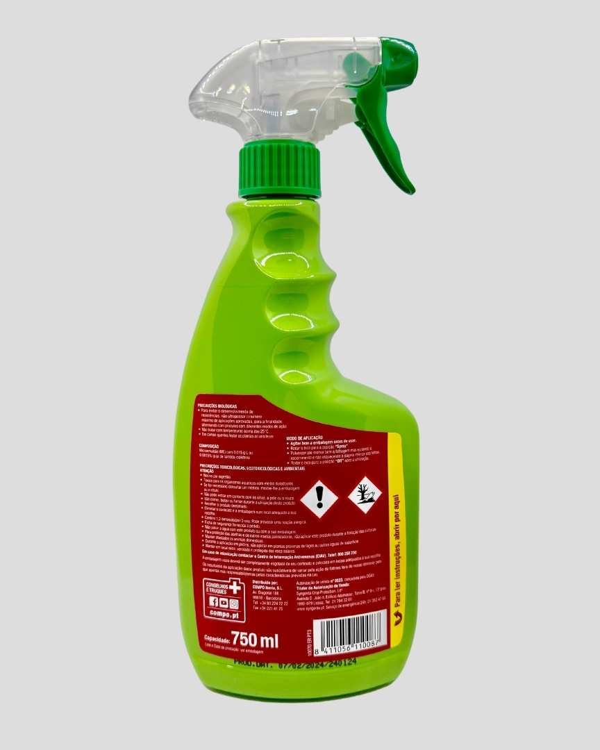 Inseticida 750ml contra insetos nas plantas