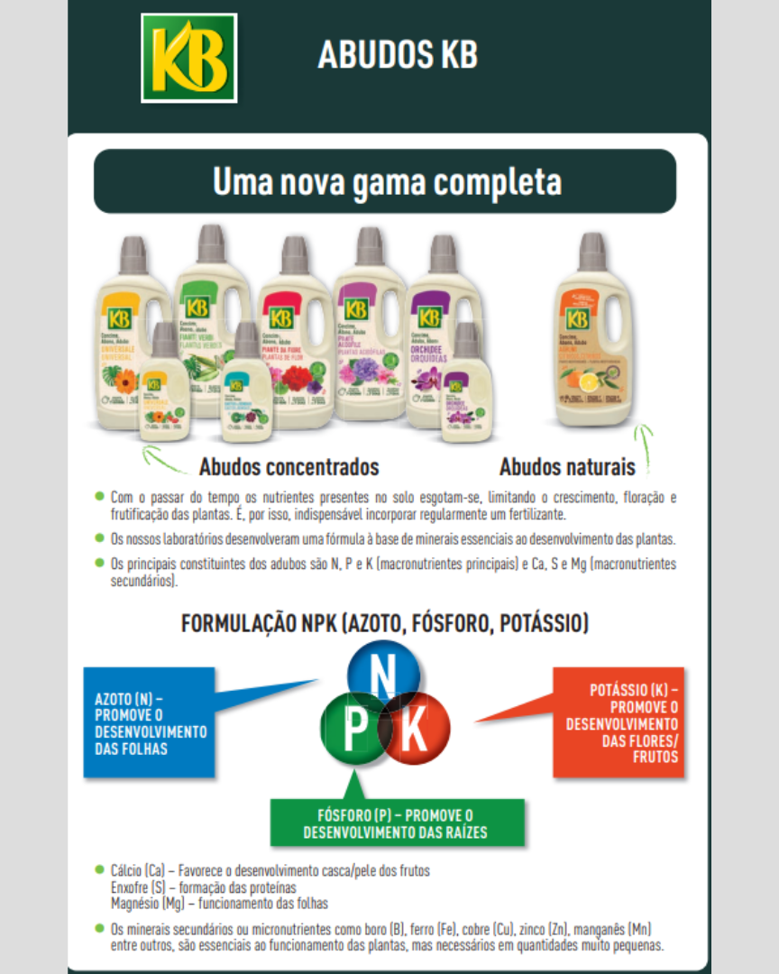 KB Adubo Liquido Plantas Acidófilas & Hortênsias