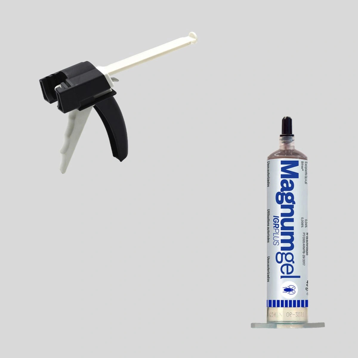 Kit completo seringa magnum igr baratas mais pistola aplicadora