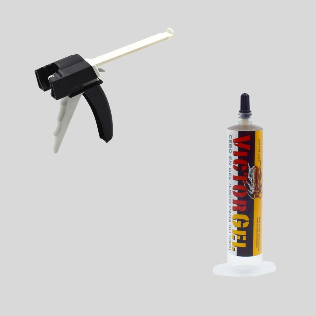 Kit completo seringa victor baratas mais pistola aplicadora