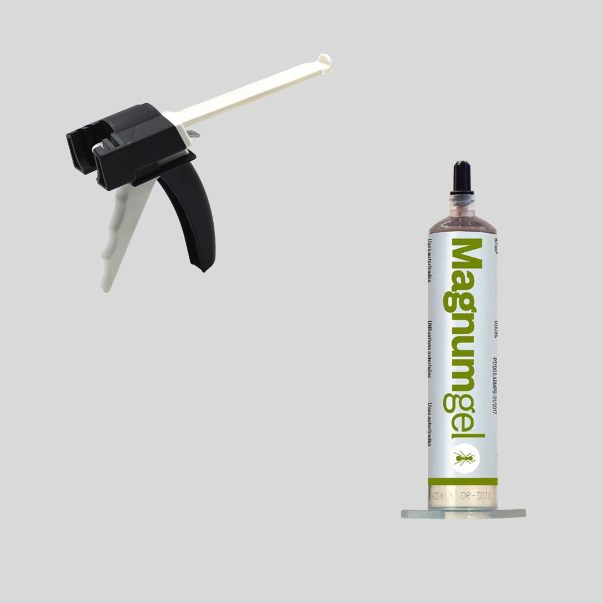 Kit completo seringa magnum formigas mais pistola aplicadora