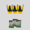 pack 3 armadilhas vespas com 3 iscos atrativos 